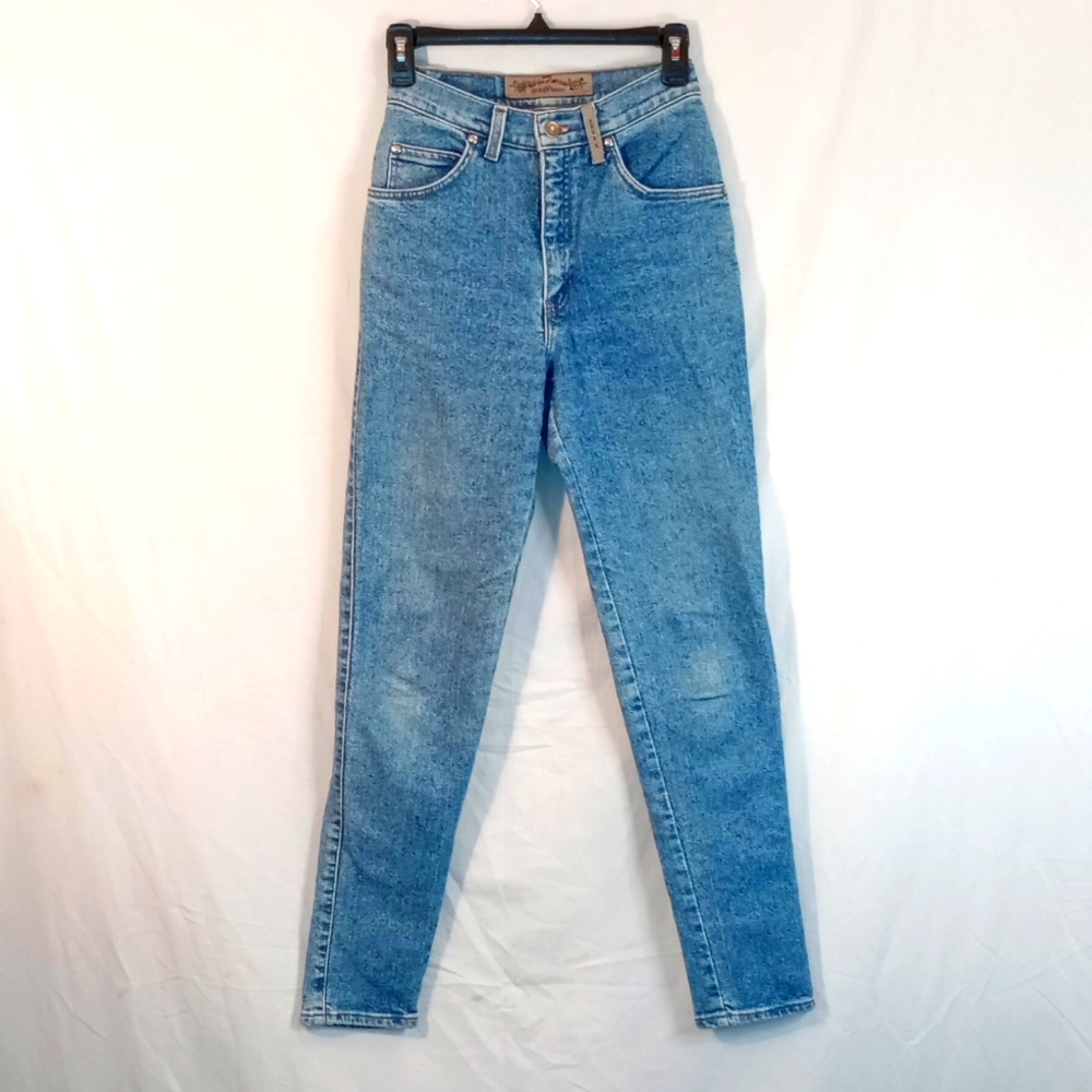 Women's Vintage Jr Size 7 26-27 Levi's 900 Series Blue Denim Jeans High Waisted